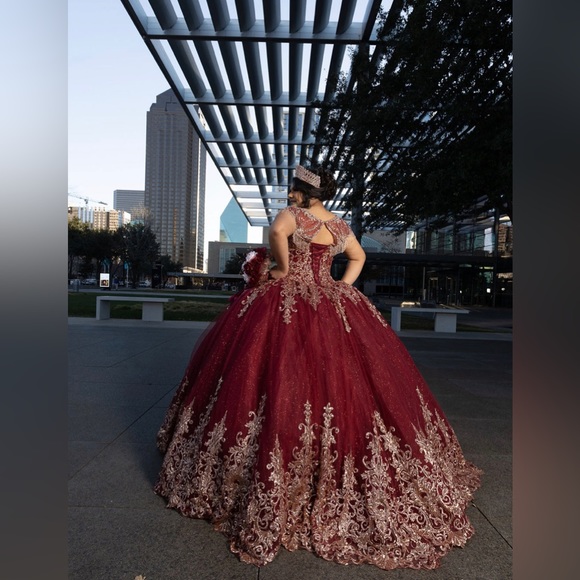 princess polly baby blue dress Burgundy Fitted Long Sleeves Evening Ball Gown – Sultan Dress main image 1